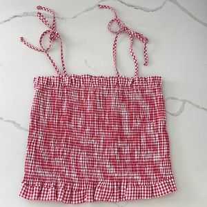 Gingham Country cowgirl Tank Tube top NEVER WORN